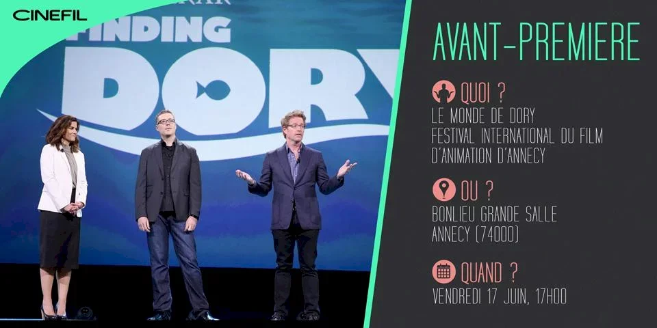 Le Monde de Dory en avant-première à Annecy, en présence du réalisateur