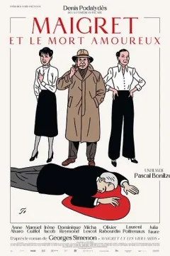 Affiche du film = Maigret et le mort amoureux